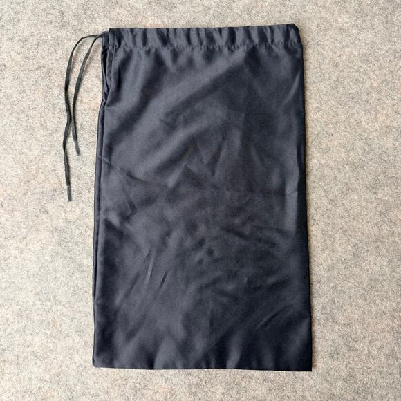 Authentic Prada Logo Black Dust Bag Drawstring Storage Protection 13.5"x8.5" - Picture 2 of 6
